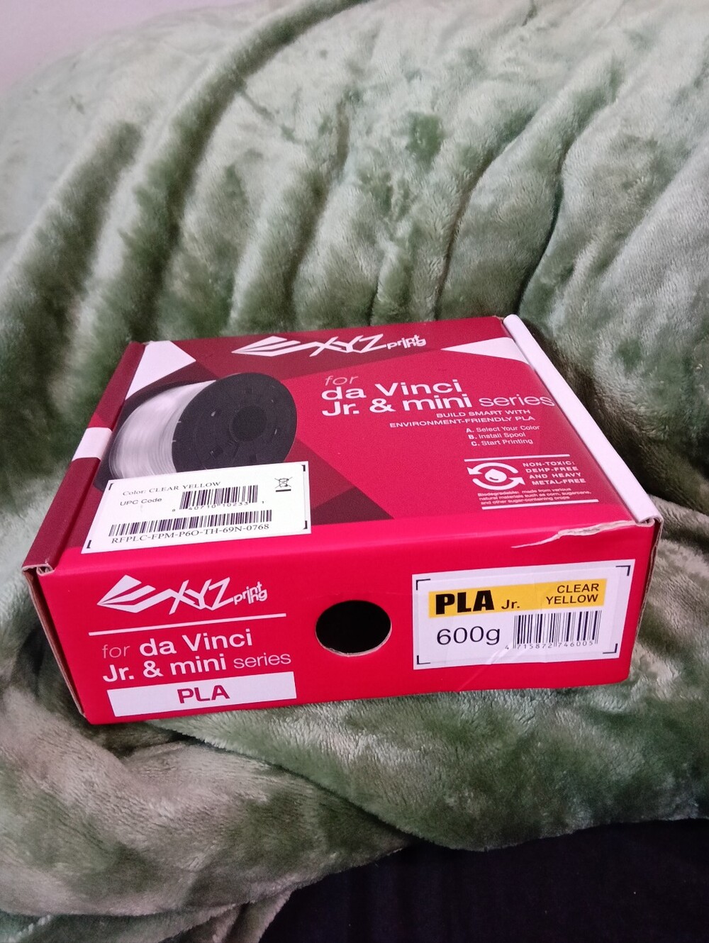 XYZprinting PLA Filament for da Vinci Jr. & mini - Clear Yellow - Picture 2 of 3